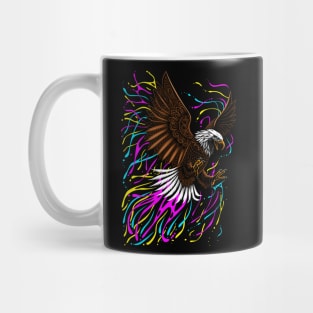 Tribal eagle splashing Mug